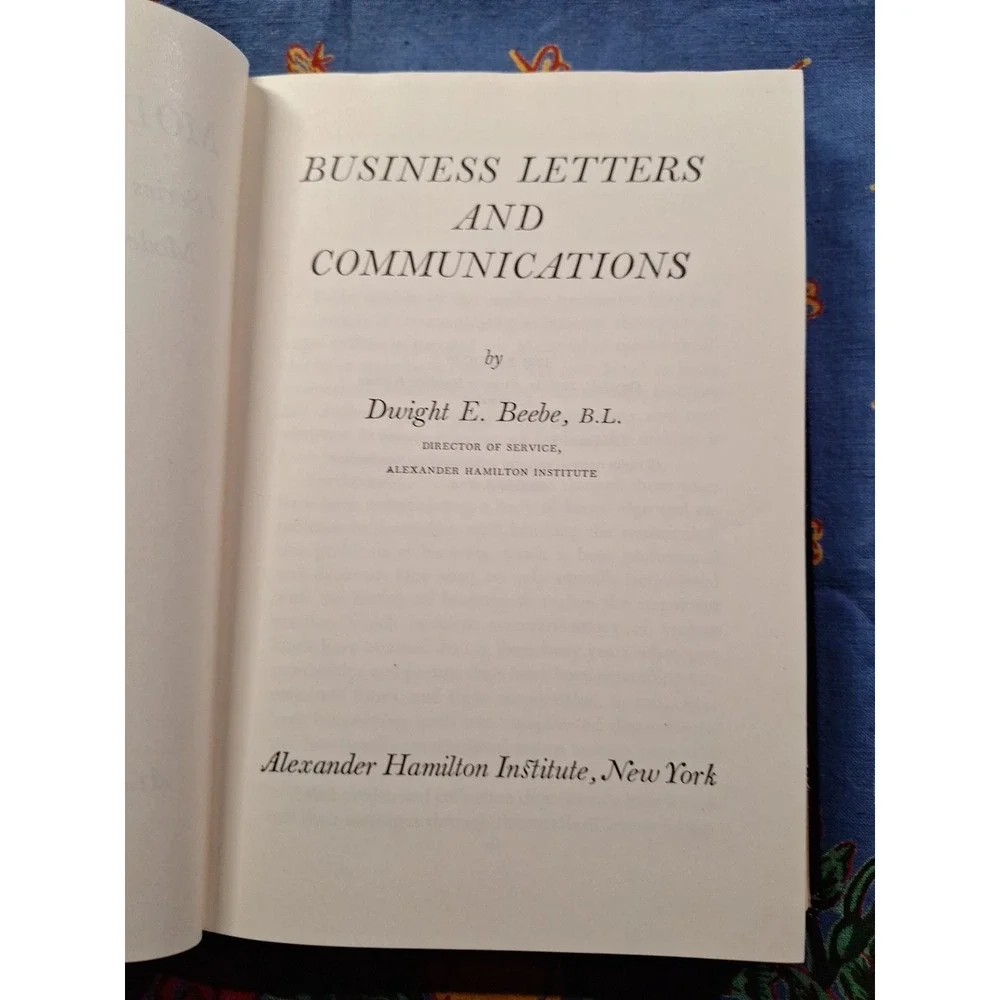 Business Letters & Communication Modern Business Alexander Hamilton Institute